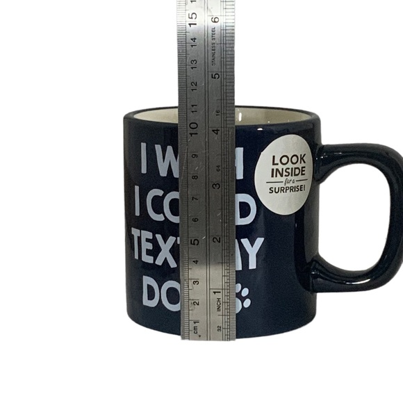 Dog Owner Novelty Gift Mug I Wish I Could Text My Dog with Surprise Bone Inside - Picture 4 of 9